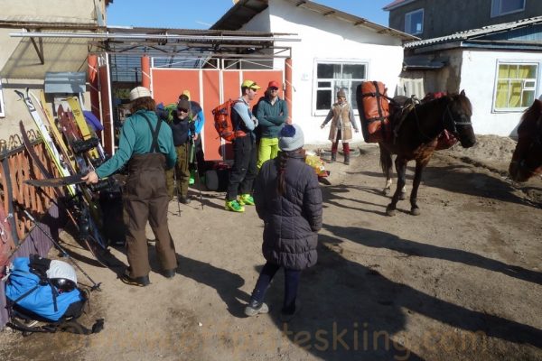 Loading up the snow-mo-horses.