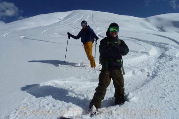 Andy G and Sandy below our second run.