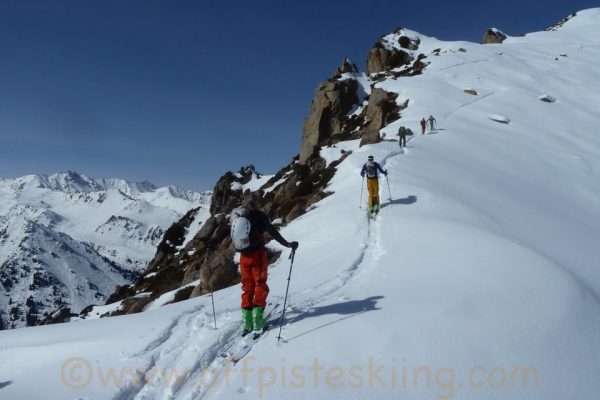 Summit ridge of Kyzyl Tash.